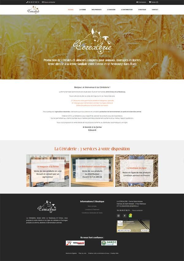 site internet agricole - La Céréalerie