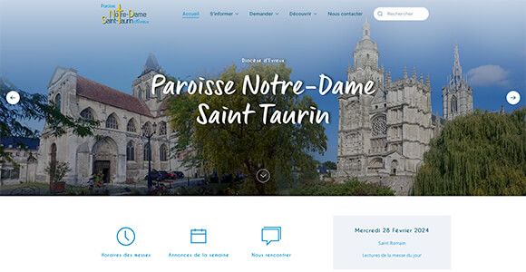site internet Paroisse Notre Dame Saint Taurin à Evreux