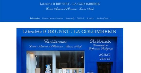 site internet librairie Pierre Brunet