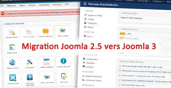 Migration Joomla 2.5 vers Joomla 3