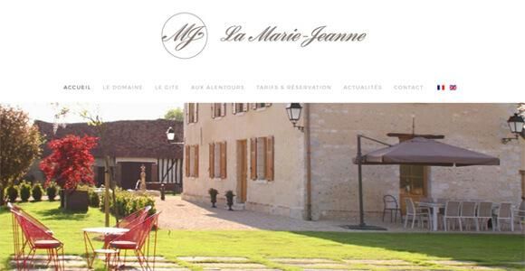 site vitrine Gîte La Marie-Jeanne