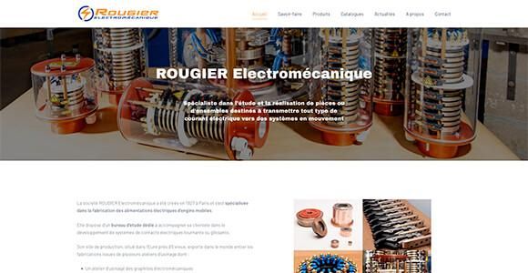 site internet industriel - Rougier Electromécanique