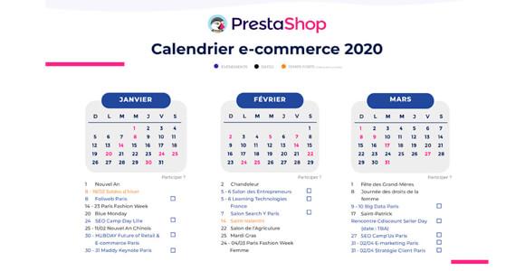 dates commerciales et soldes boutique en ligne 2020