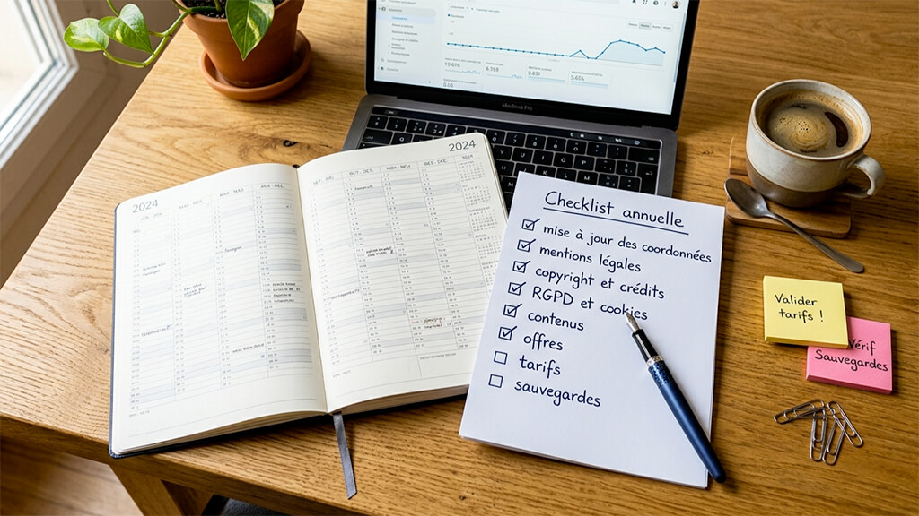 checklist annuelle essentielle pour un site toujours à jour