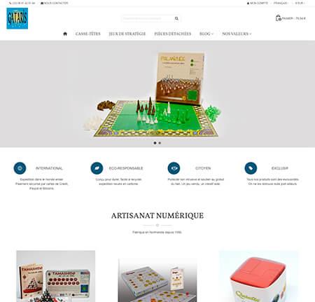 création site ecommerce fabrication artisanale jeux de société à Gasny près de Vernon
