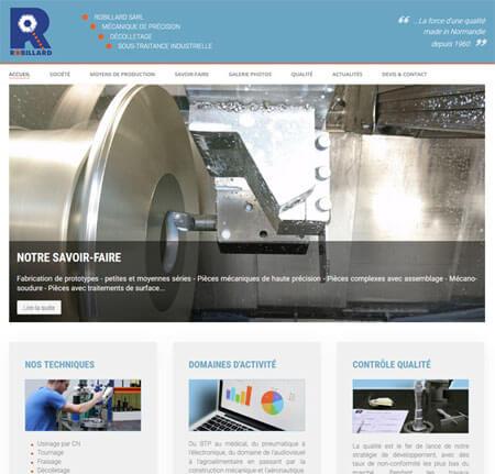 création site internet Robillard à Gasny (Vernon) : Industrie - Mécanique