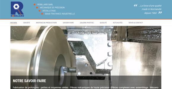 site internet industriel - Robillard