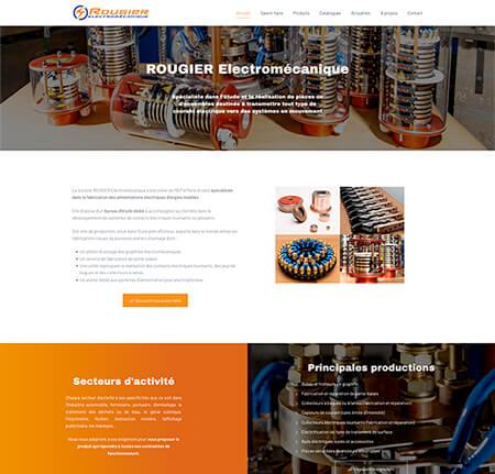 création site internet Rougier Electromécanique à Marcilly-sur-Eure : Industrie - Electromécanique