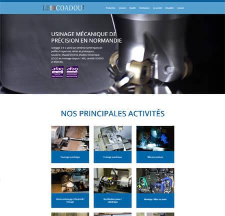 création site internet Lecoadou à Gaillon : Industrie - Mécanique