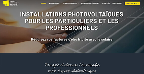site internet énergie environnement - Triangle Autoconso Normandie
