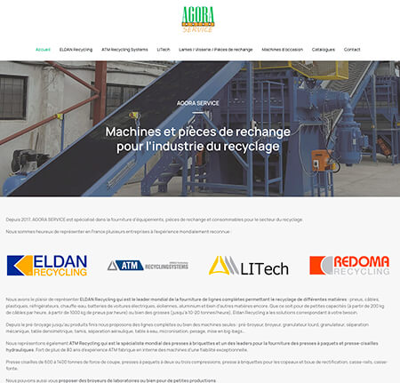 création site internet Agora Service à Evreux