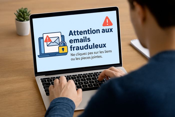 Emails frauduleux : vigilance les tentatives de phishing augmentent