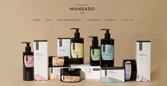 site internet Laboratoires Mansard à Paris