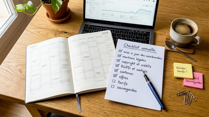 checklist annuelle essentielle pour un site toujours à jour