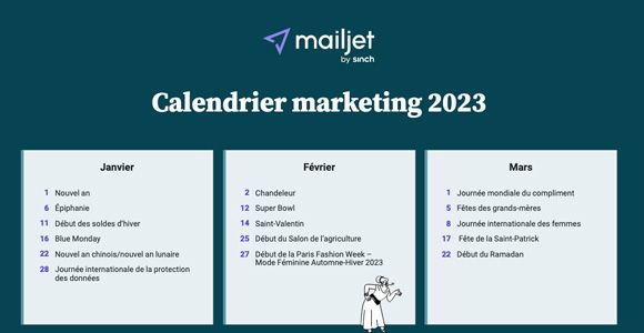 calendrier marketing 2023 pour votre e-commerce