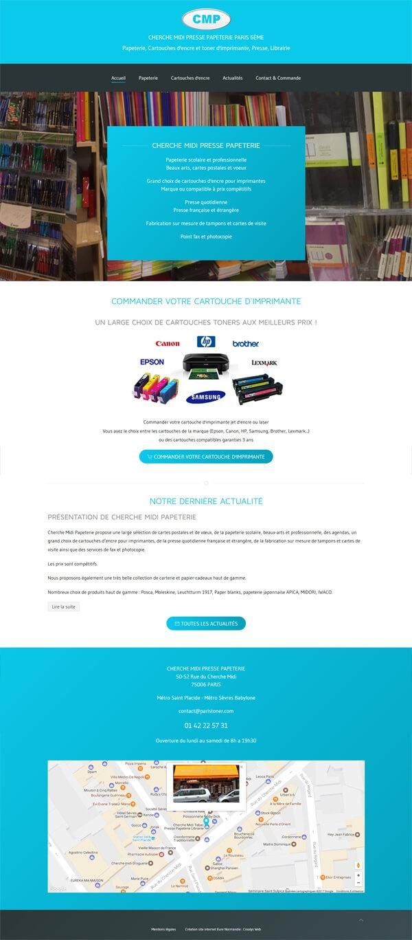 site internet commerce paris toner
